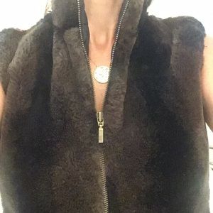 Faux Mink Fur Zip Vest - Beautiful, soft and warm!